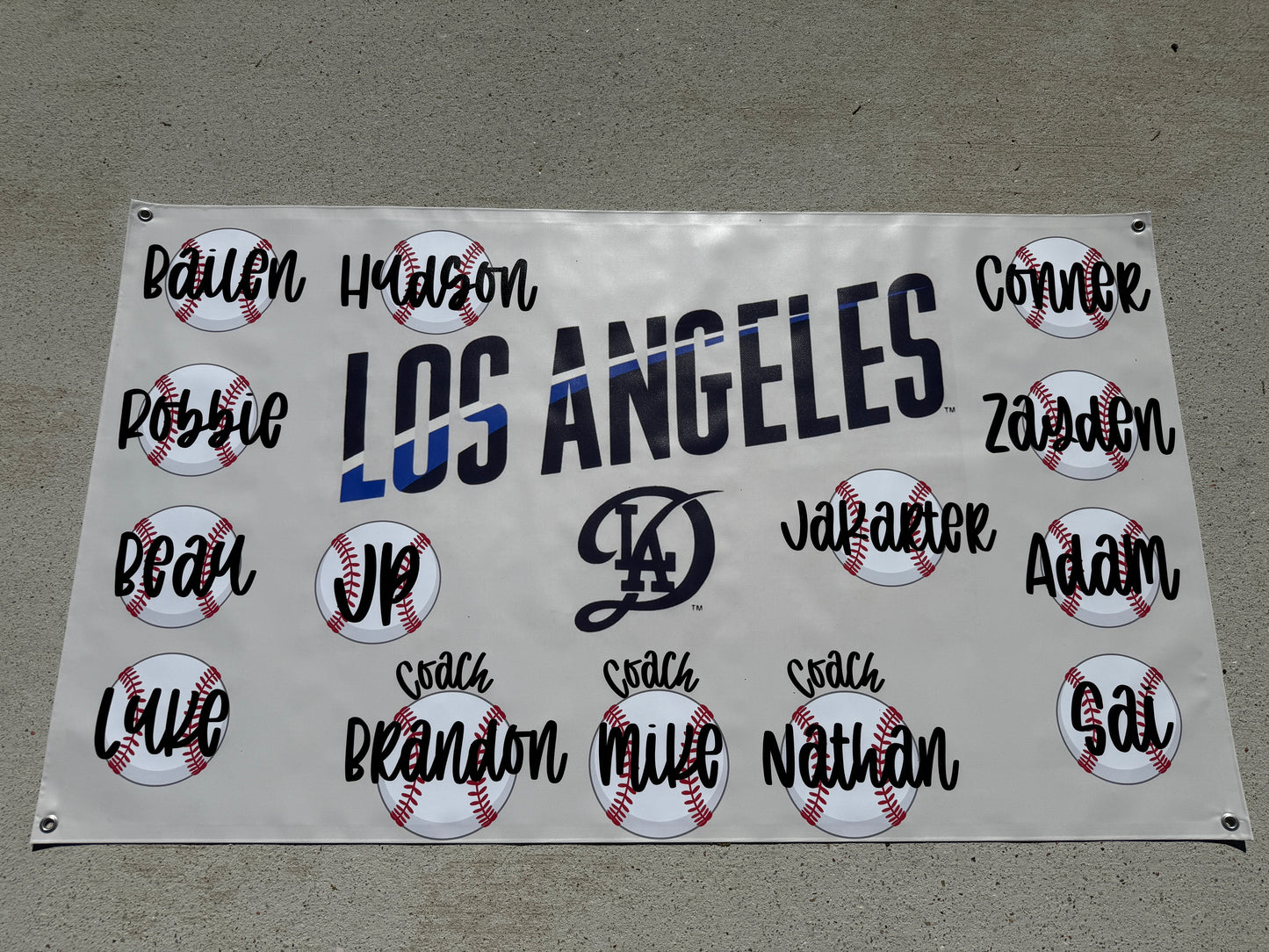 Baseball dugout banners