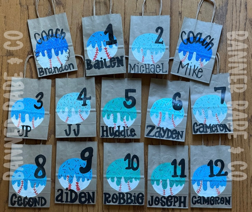 Custom Hand-Painted Gift Bags (5x8) – Personalized Craft Packaging