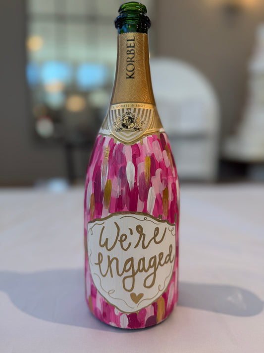 Personalized champagne bottles