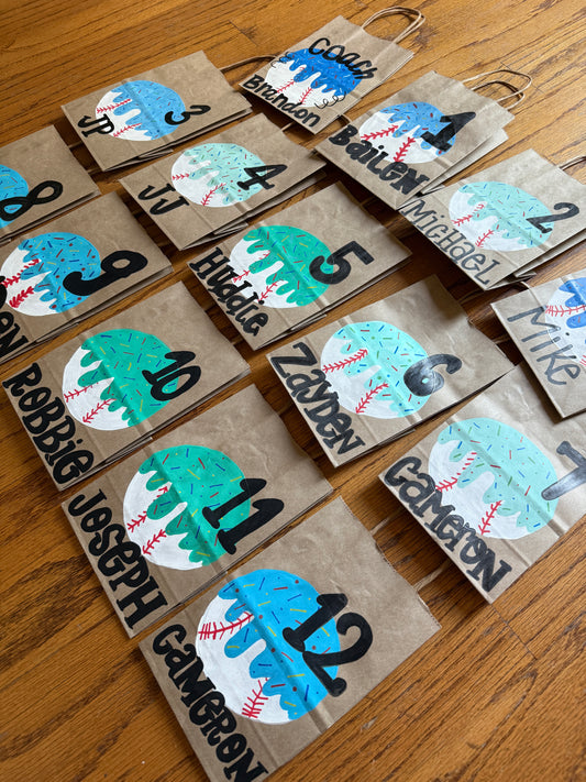 Custom Hand-Painted Gift Bags (5x8) – Personalized Craft Packaging