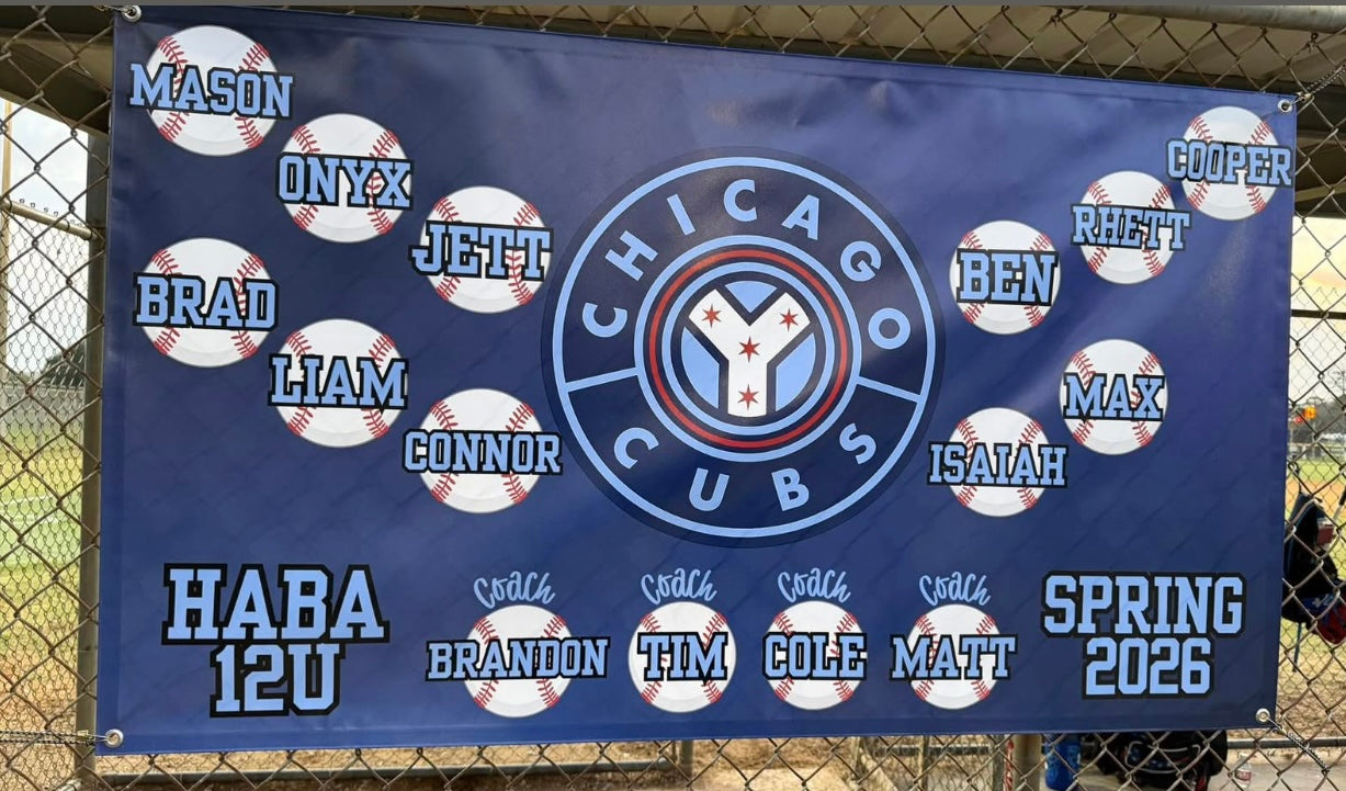Baseball dugout banners