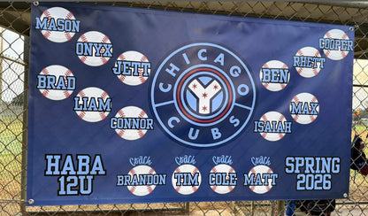 Baseball dugout banners