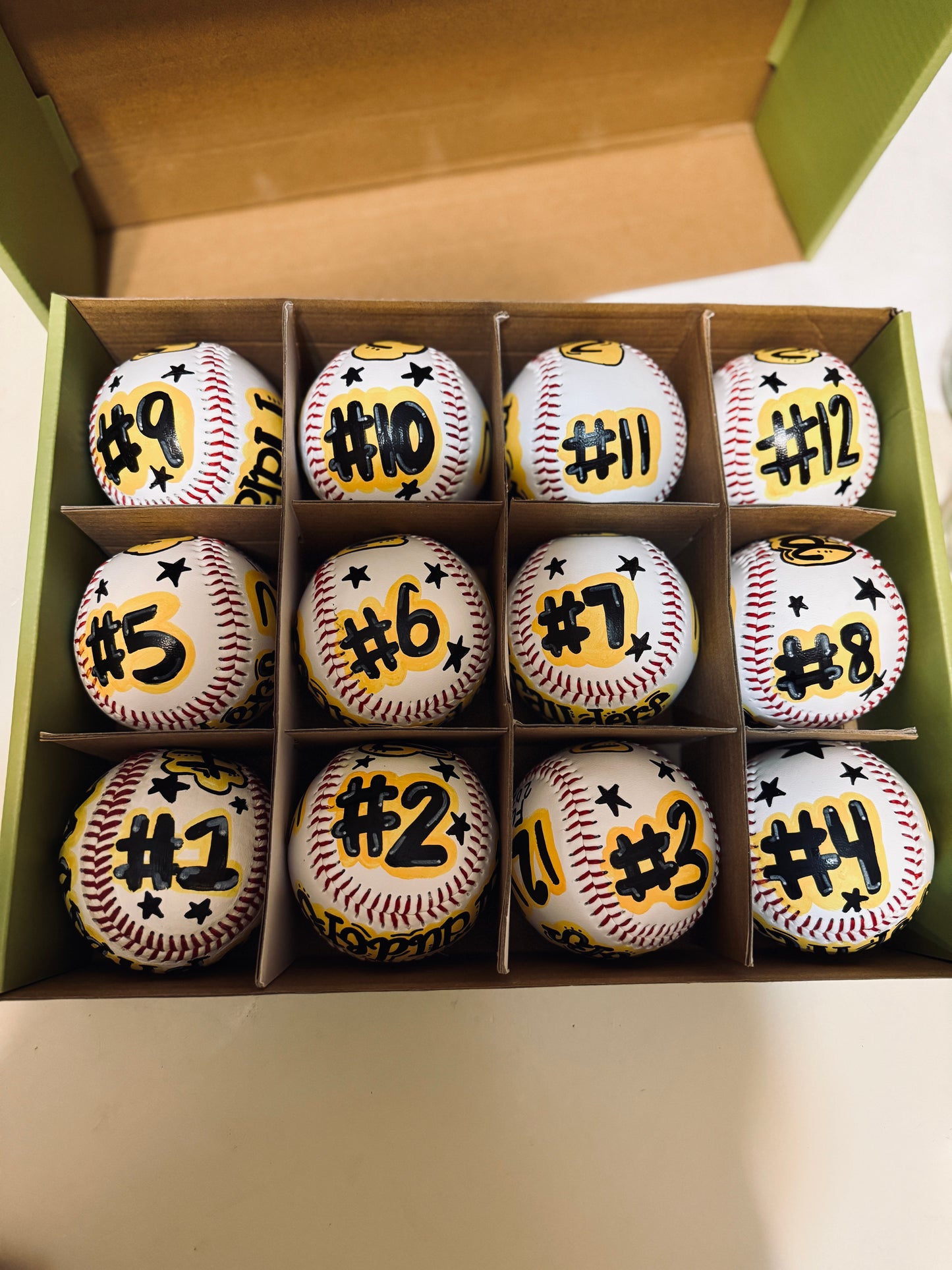 Custom Hand-Painted Baseball or Softball