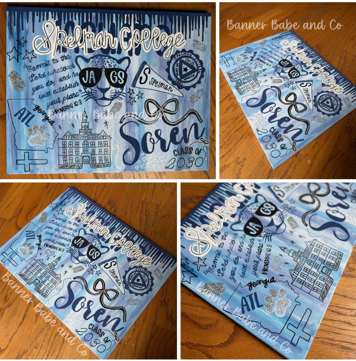 Custom College Keepsake Canvas – Personalized Graduation Gift